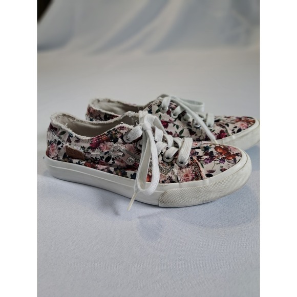Blowfish Malibu Shoes - Blowfish Malibu Maggi Floral Canvas Sneakers Multi Color Rose Print Shoes 7M
